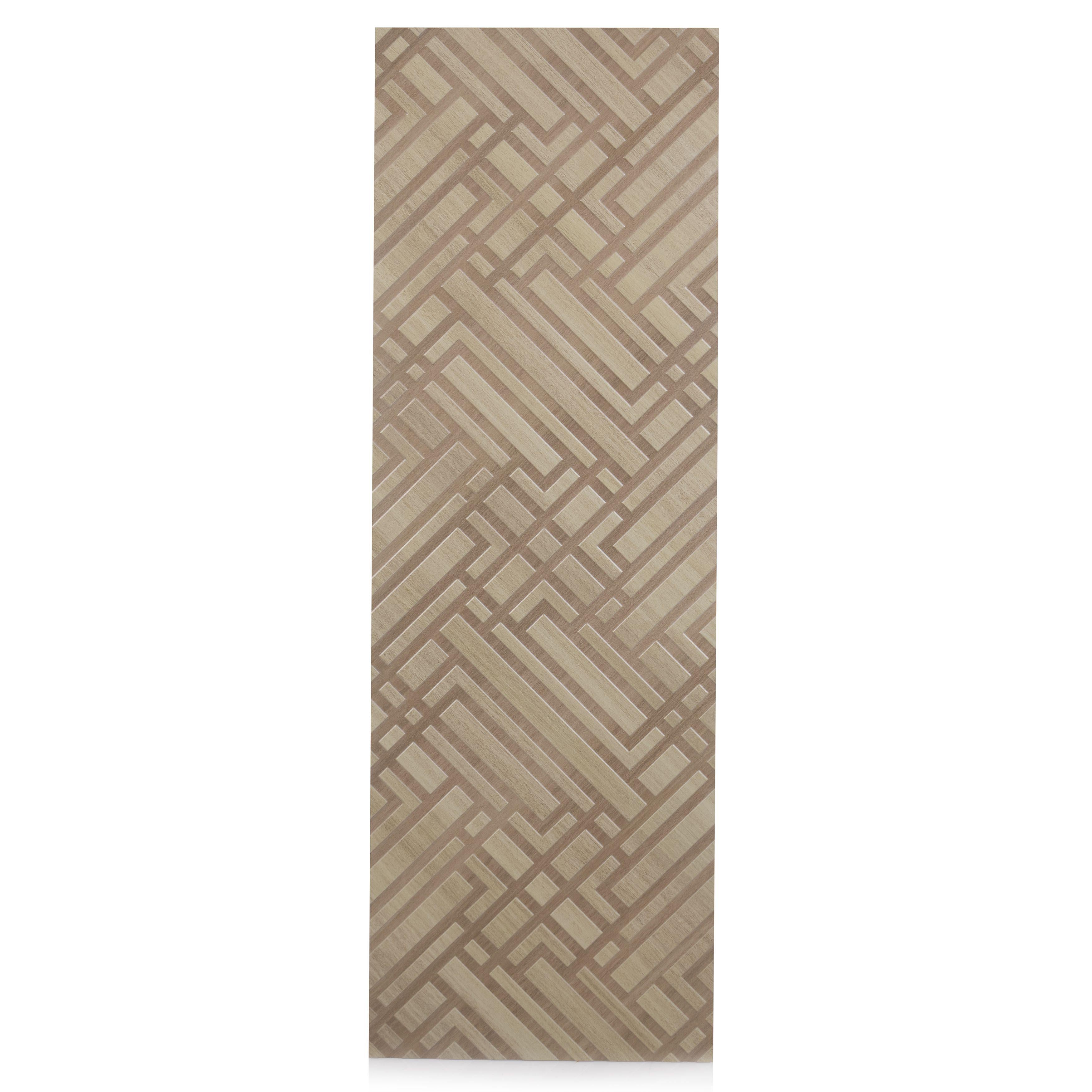 16x48 Wonderful Cross Designer Wood Look Crema wall tile - Industry Tile